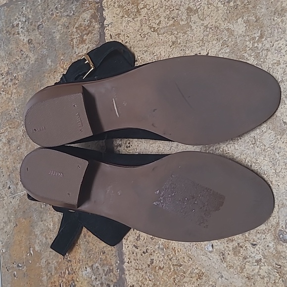 Kate Spade Black Suede Bow Booties  Size 6.5 - Picture 10 of 12